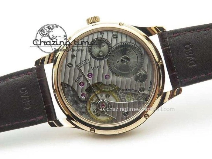 MIROTIME 0325 Compact Portuguese IW545409 RG ZF 1:1 Best Edition White Dial On Brown Leather Strap A 7336